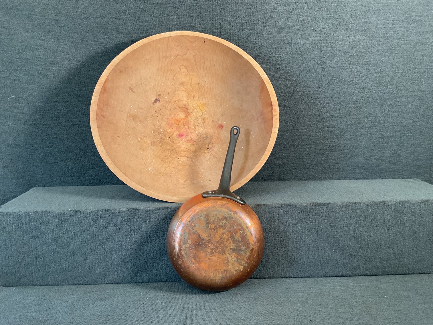 Image for Copper Sauté Pan and Wooden Bowl