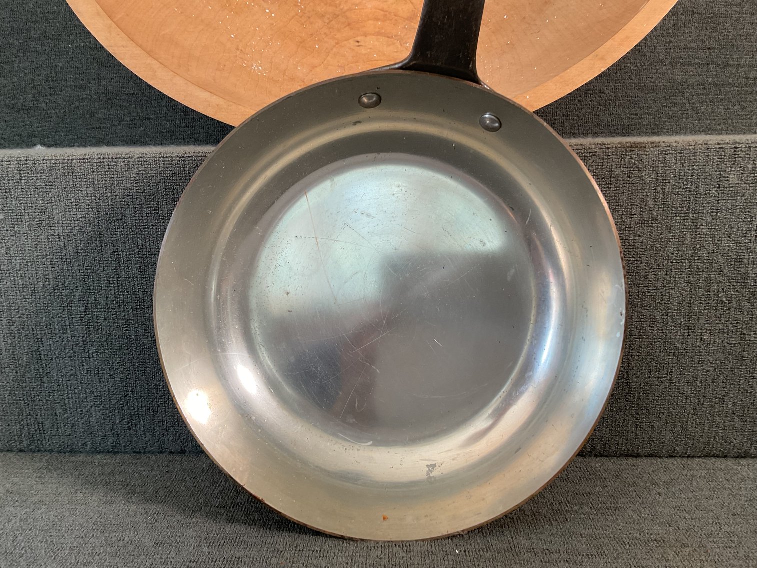 Image for Copper Sauté Pan and Wooden Bowl