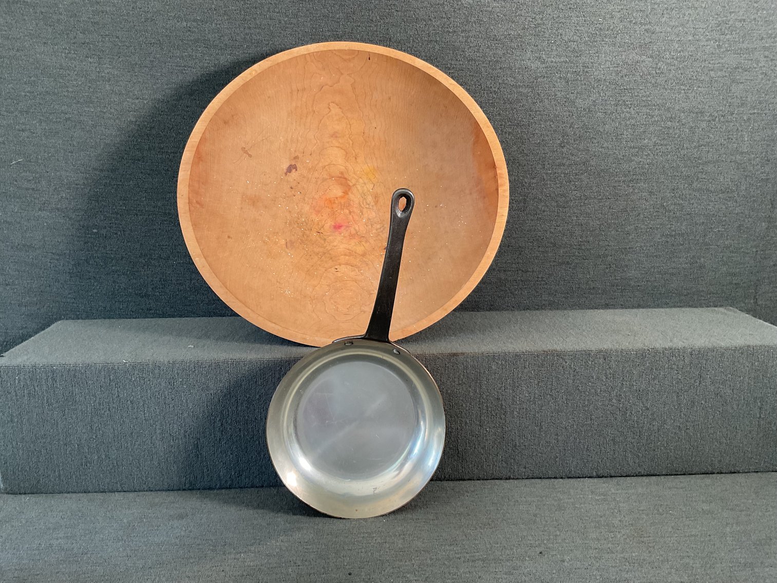 Image for Copper Sauté Pan and Wooden Bowl