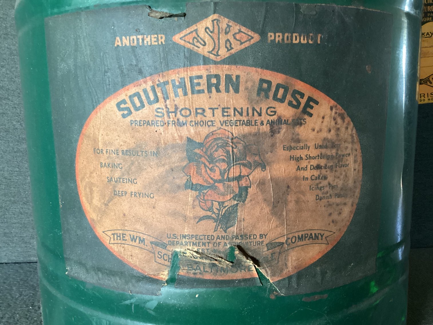 Image for Southern Rose Shortening Container