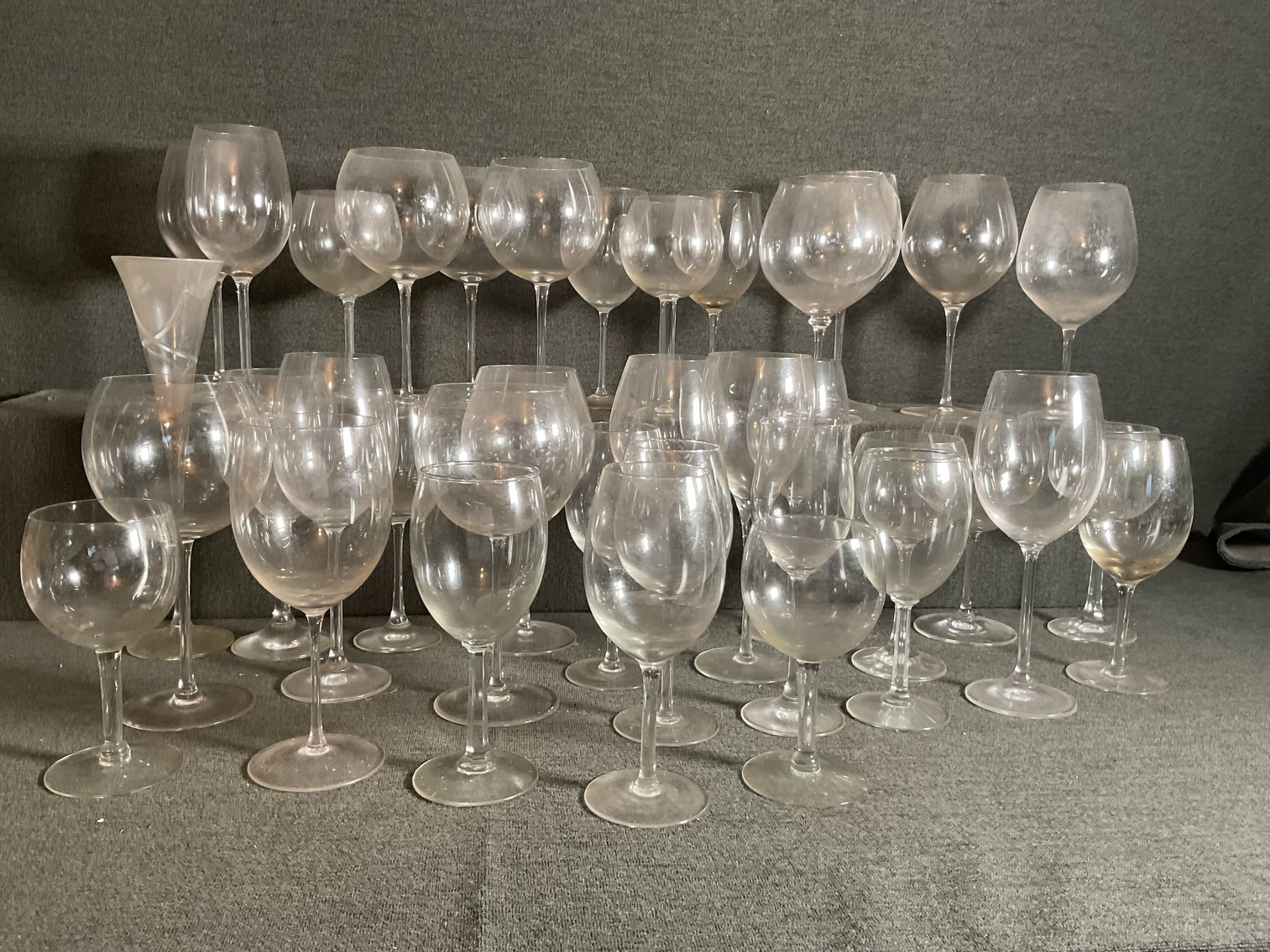 Image for Large Collection of Wine Glasses