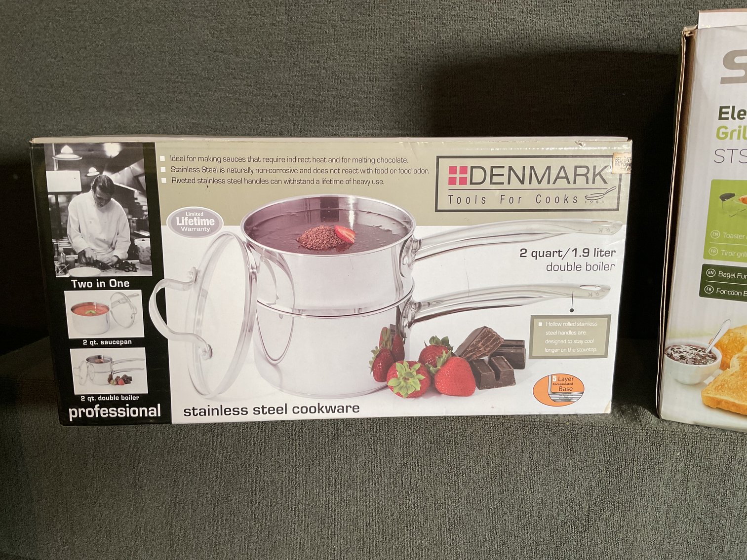 Image for Toaster and  Double Boiler NIB