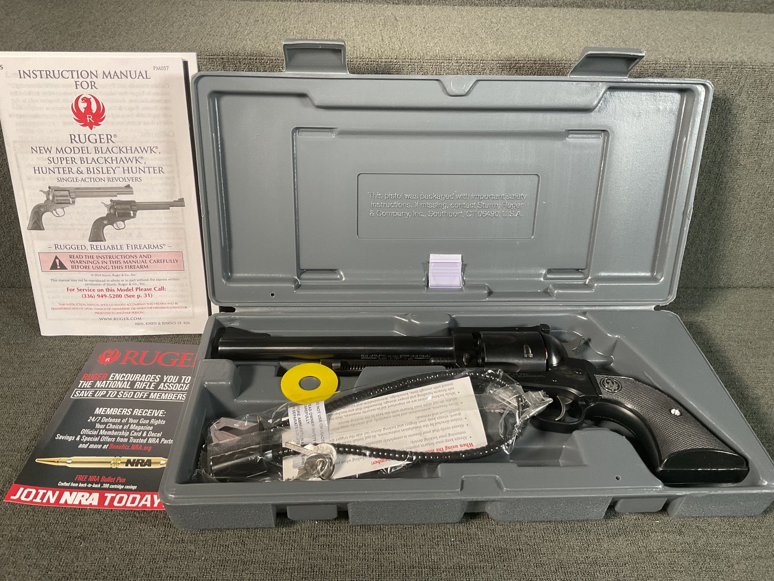 Image for Ruger NIB New Model Black Hawk 45 Cal Revolver