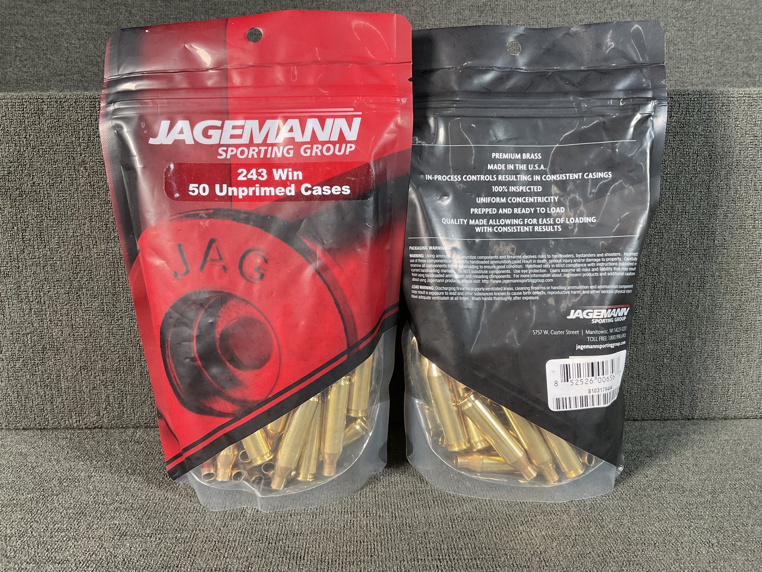 Image for 243 Win Mag New Brass for Reloading