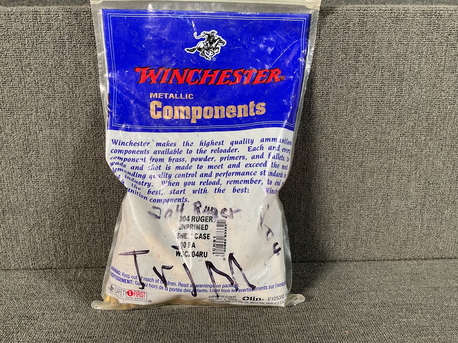 Image for 204 Ruger New Brass for Reloading