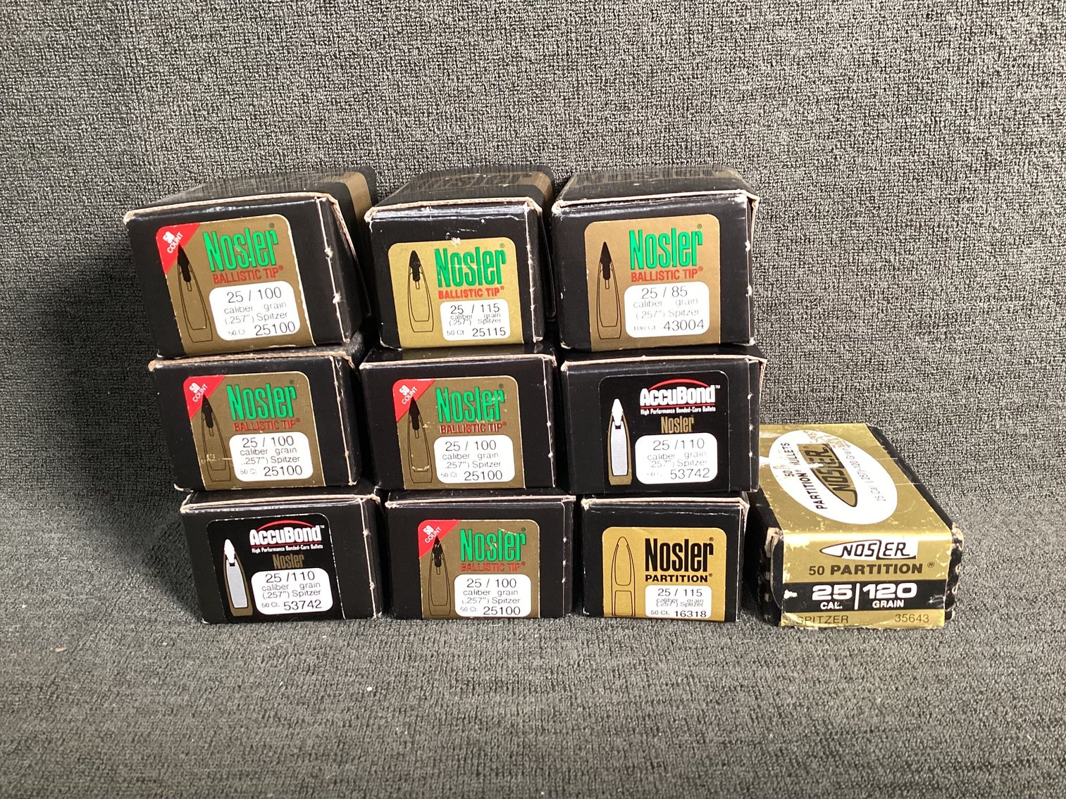 Image for Nosler .25 Caliber Bullets for Reloading