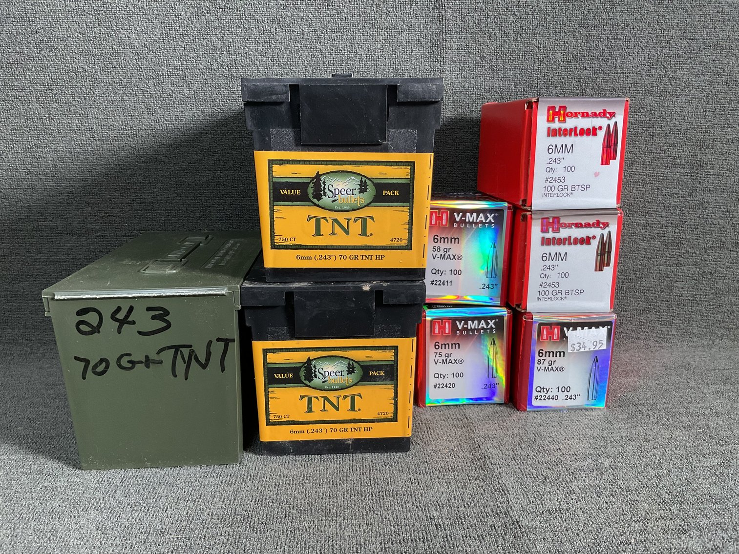 Image for 6mm/243 Bullets Reloading