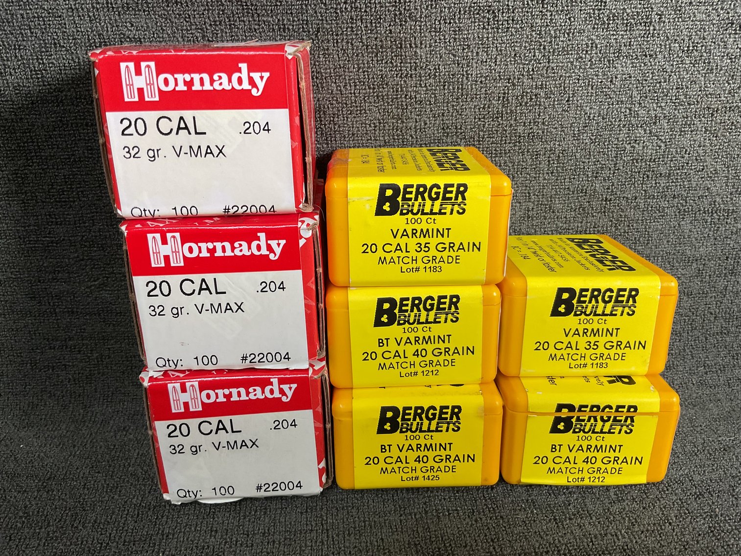 Image for 20 Cal Bullets for Reloading