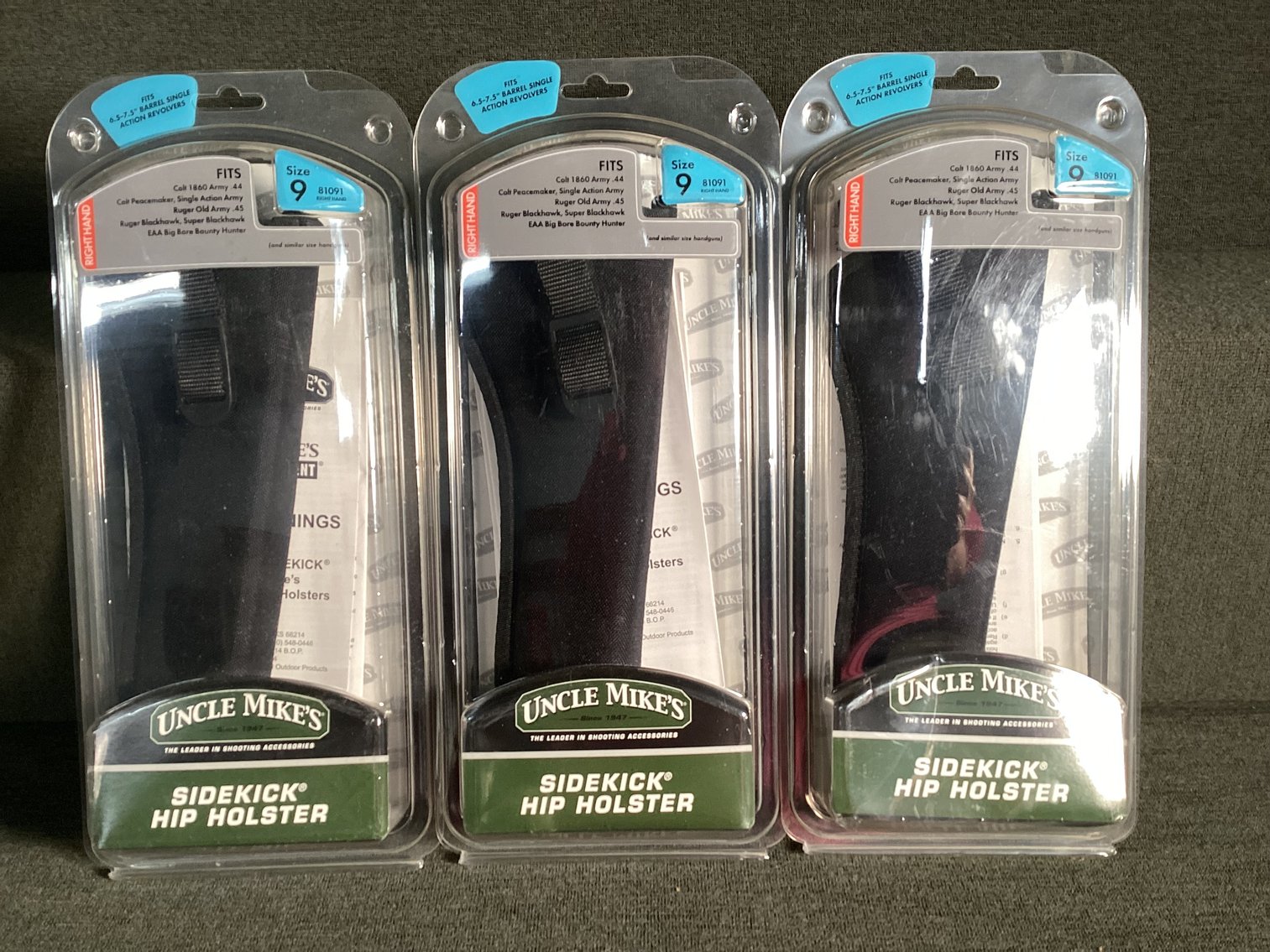 Image for Lot of 3 - Uncle Mike’s Sidekick Hip Holsters - NIB