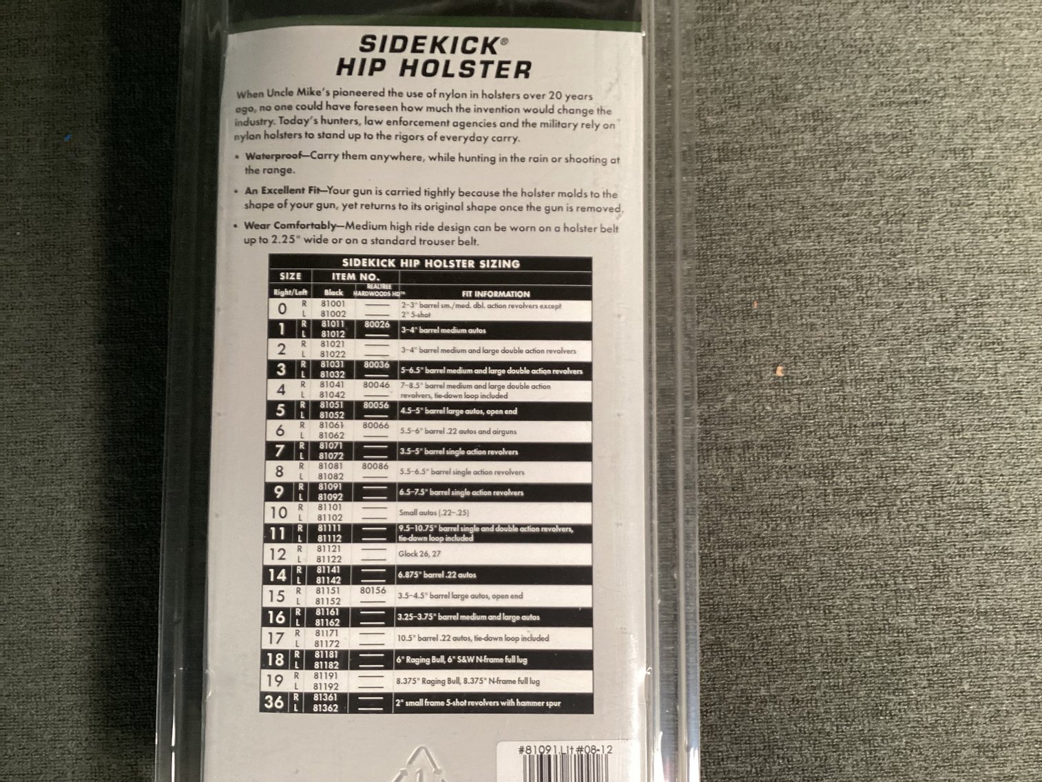 Image for Lot of 3 - Uncle Mike’s Sidekick Hip Holsters - NIB