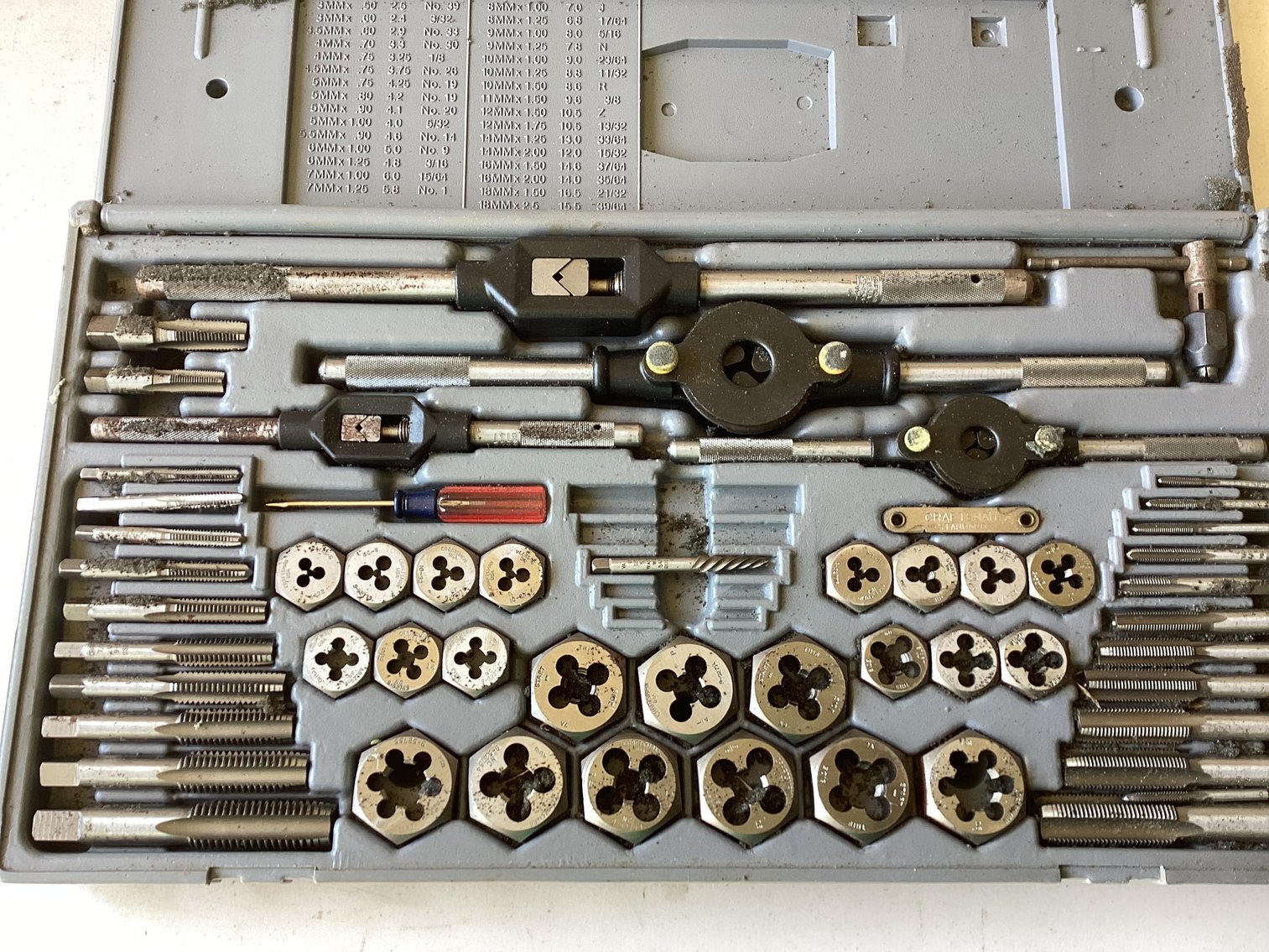 Image for Craftsman Tap & Hex Die Set