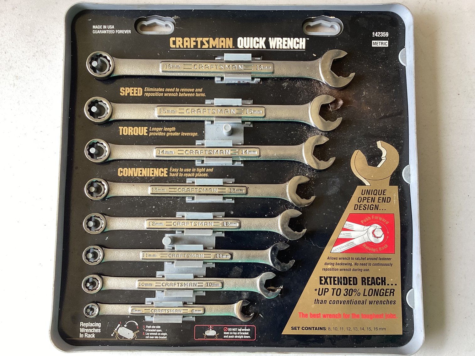 Image for Craftsman Metric Quick Wrench Set