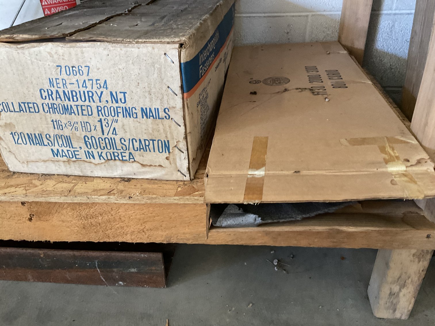 Image for Roofing Nails and Glass for Shelves