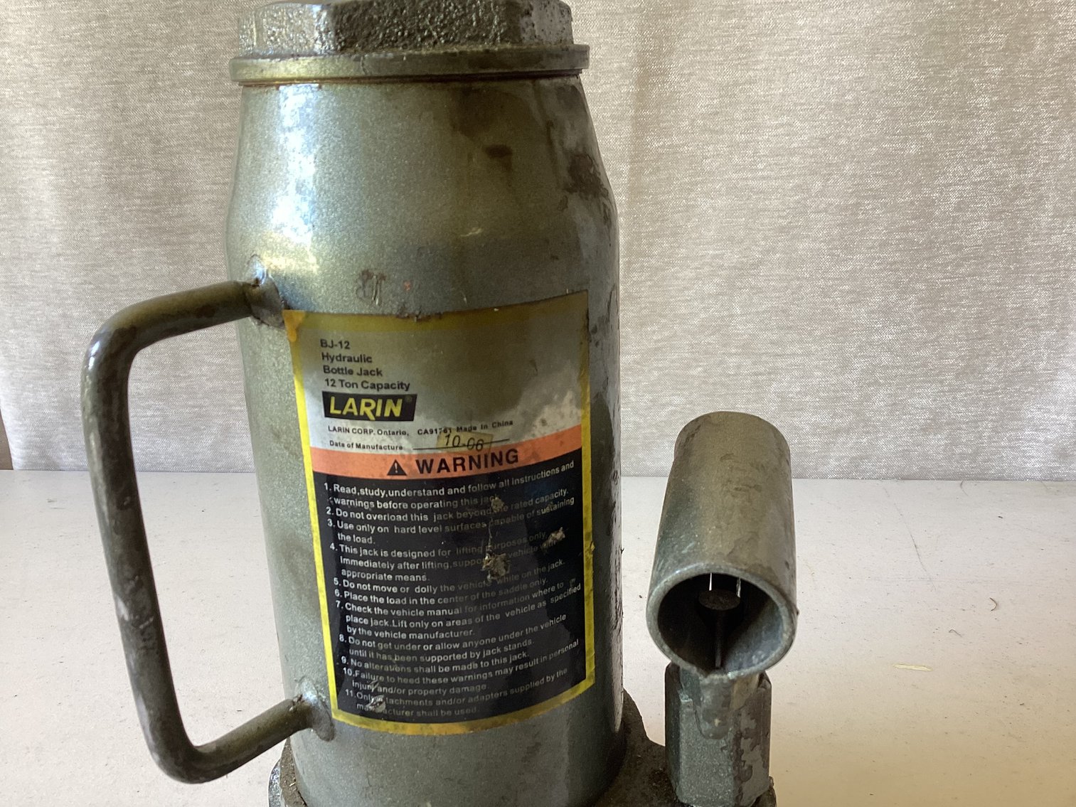 Image for Larin 12 Ton Bottle Jack