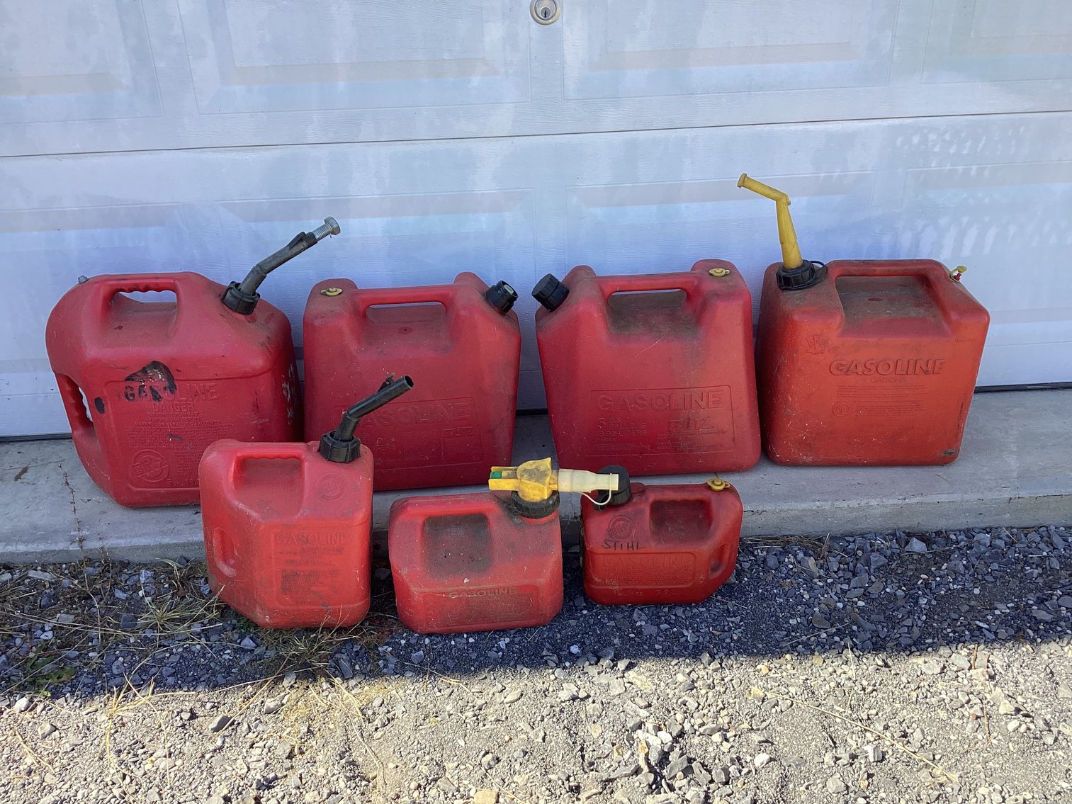 Image for Plastic Gasoline Can Lot