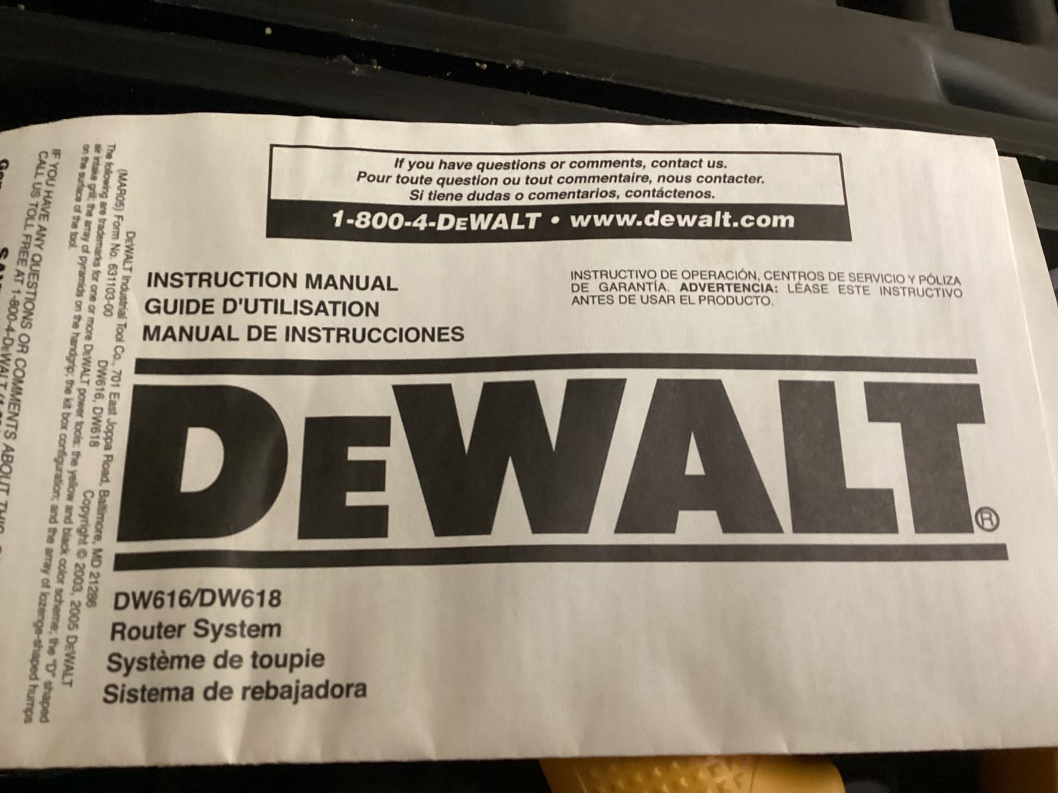 Image for DeWalt Corded Router with Attachments