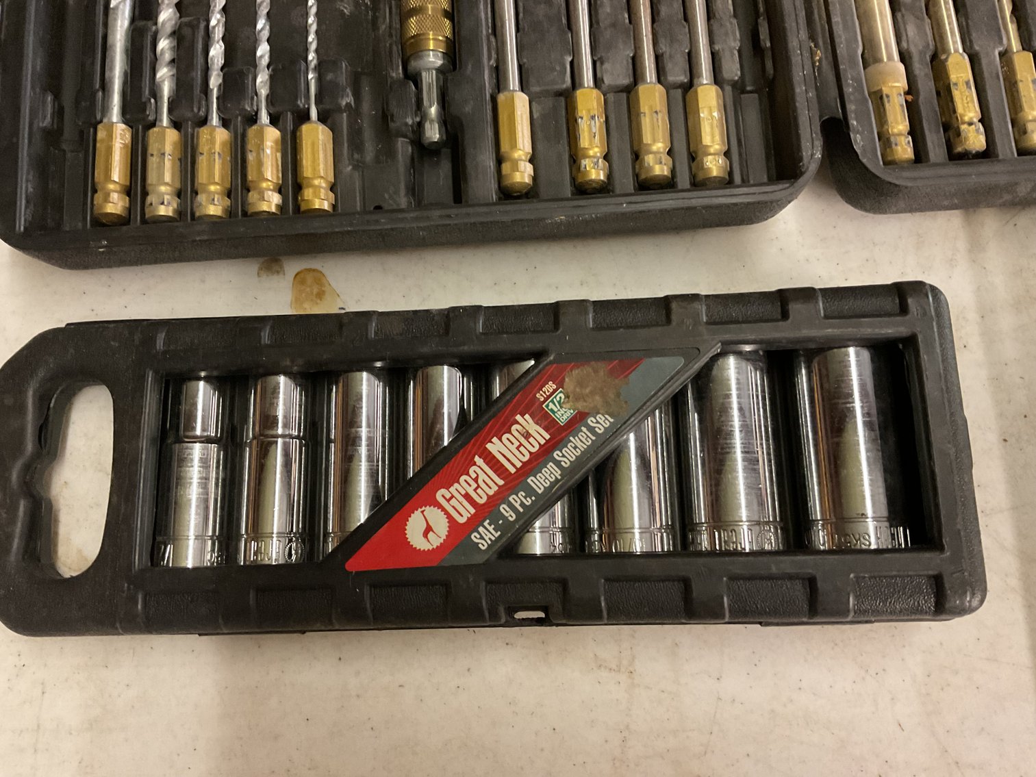 Image for Drill Bit Set, Set of 3/8 Sockets, Wire Connectors