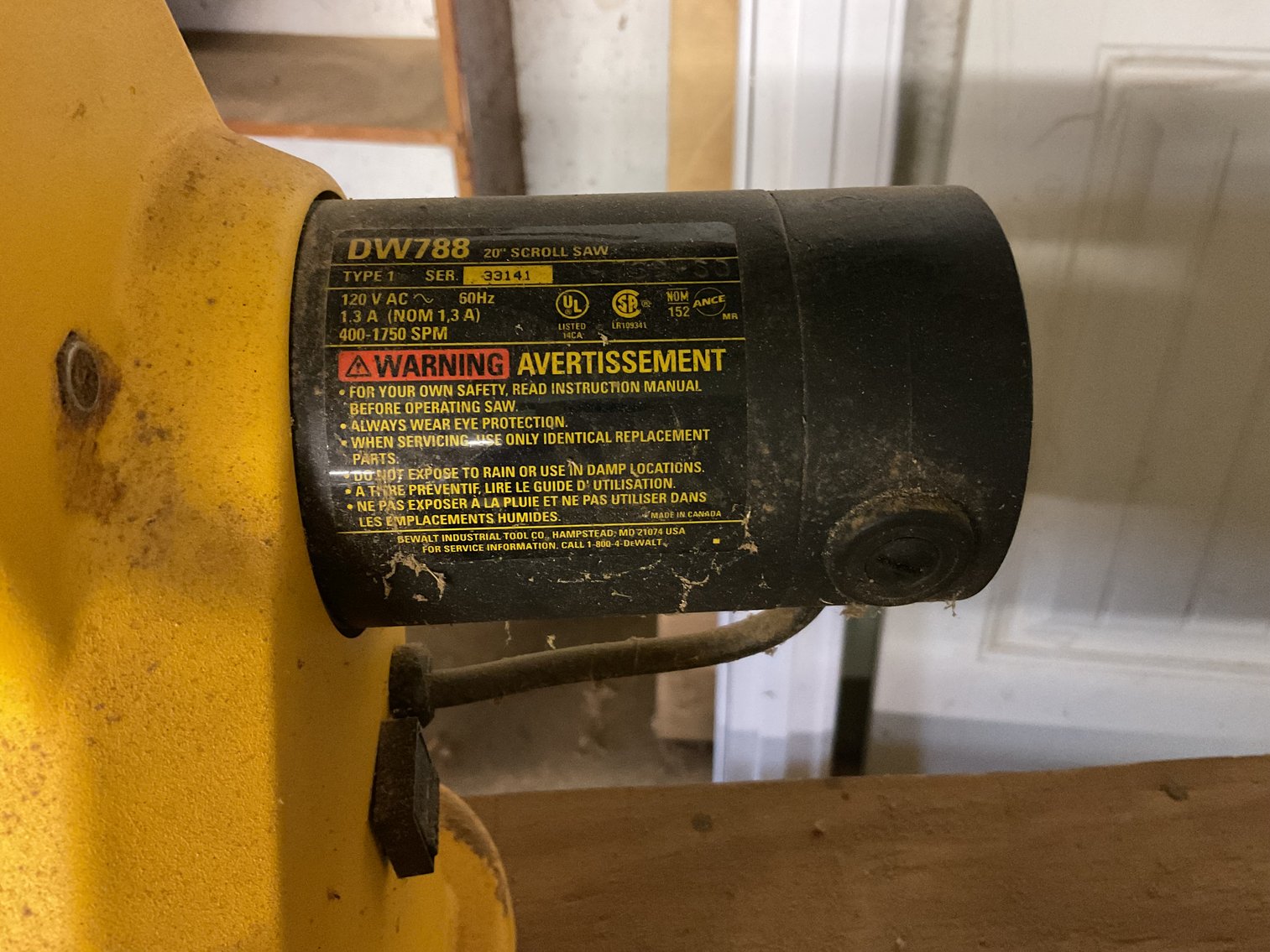 Image for DeWalt Scroll Saw on 6’ Table