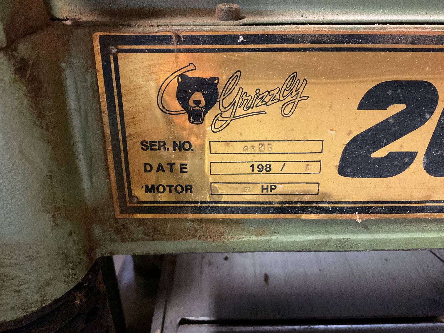 Image for Grizzly 20” Planer