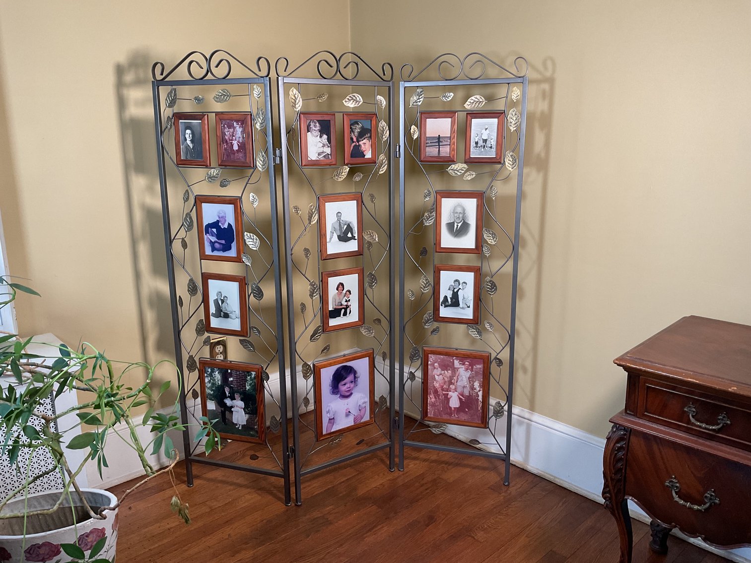 Image for Metal Room Divider with Picture Frames