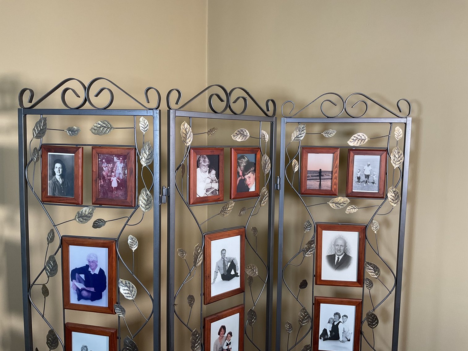 Image for Metal Room Divider with Picture Frames