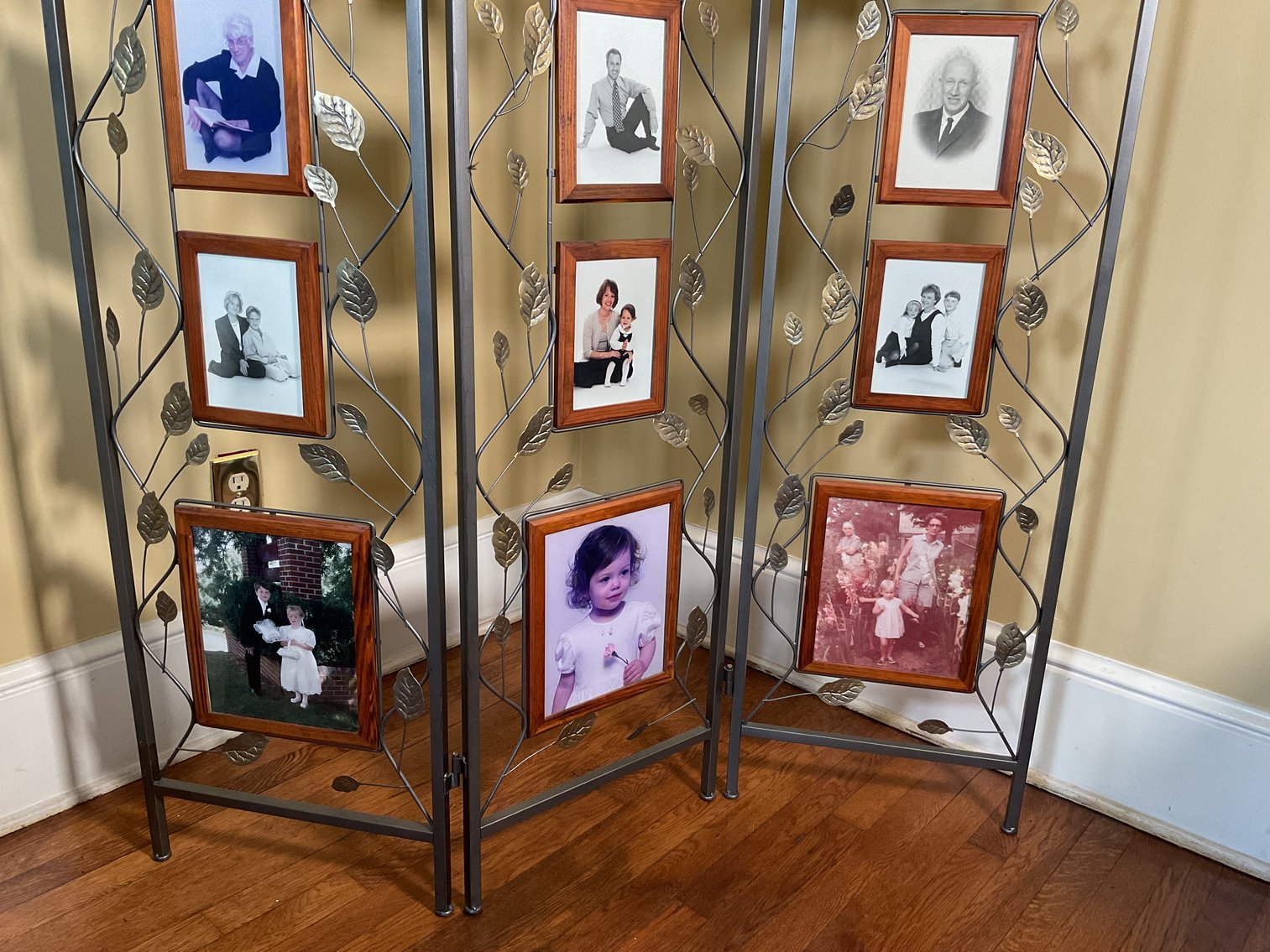 Image for Metal Room Divider with Picture Frames