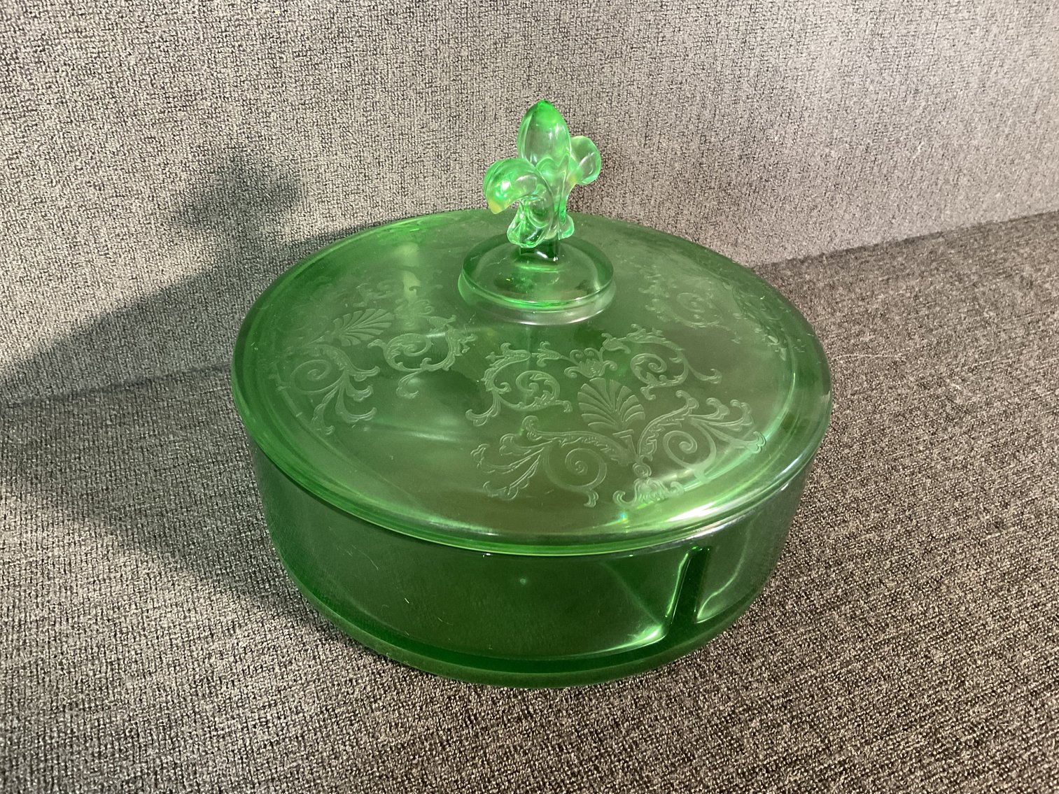 Image for Footed Dish and Bohemian Gold Decorative Glassware