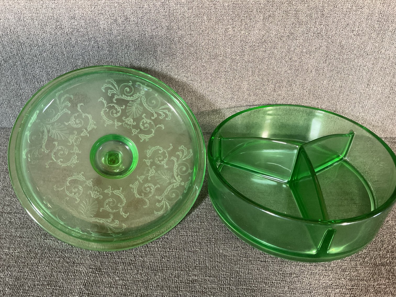 Image for Footed Dish and Bohemian Gold Decorative Glassware