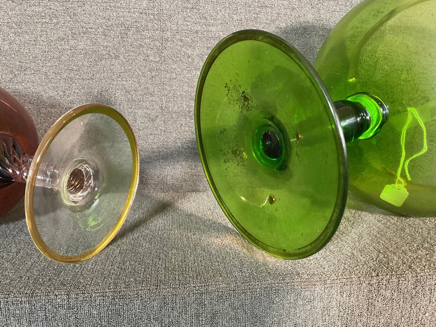 Image for Footed Dish and Bohemian Gold Decorative Glassware