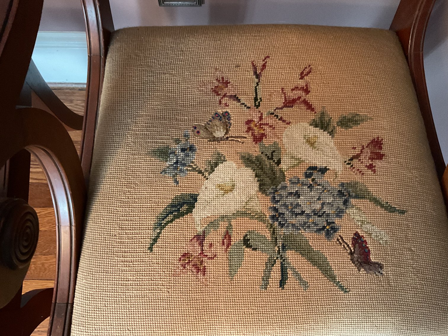 Image for Pair of Saber Leg Lyre Back Arm Chairs