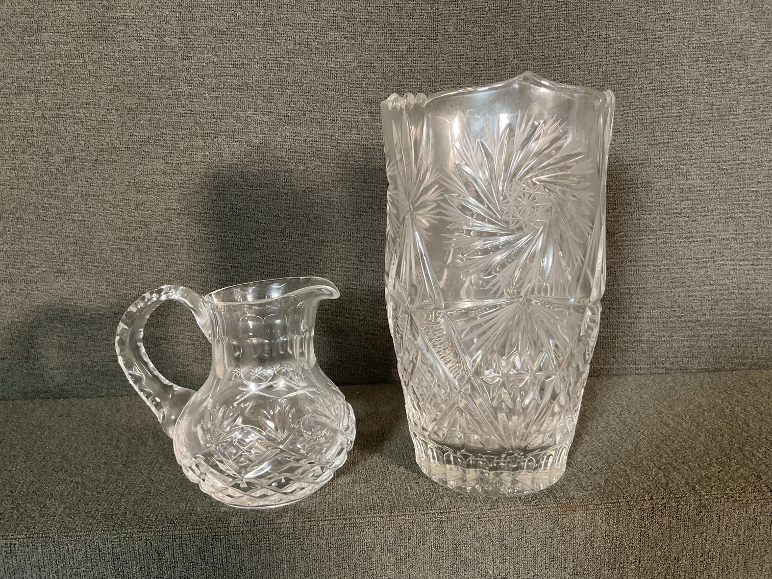 Image for Crystal Pitcher and Vase