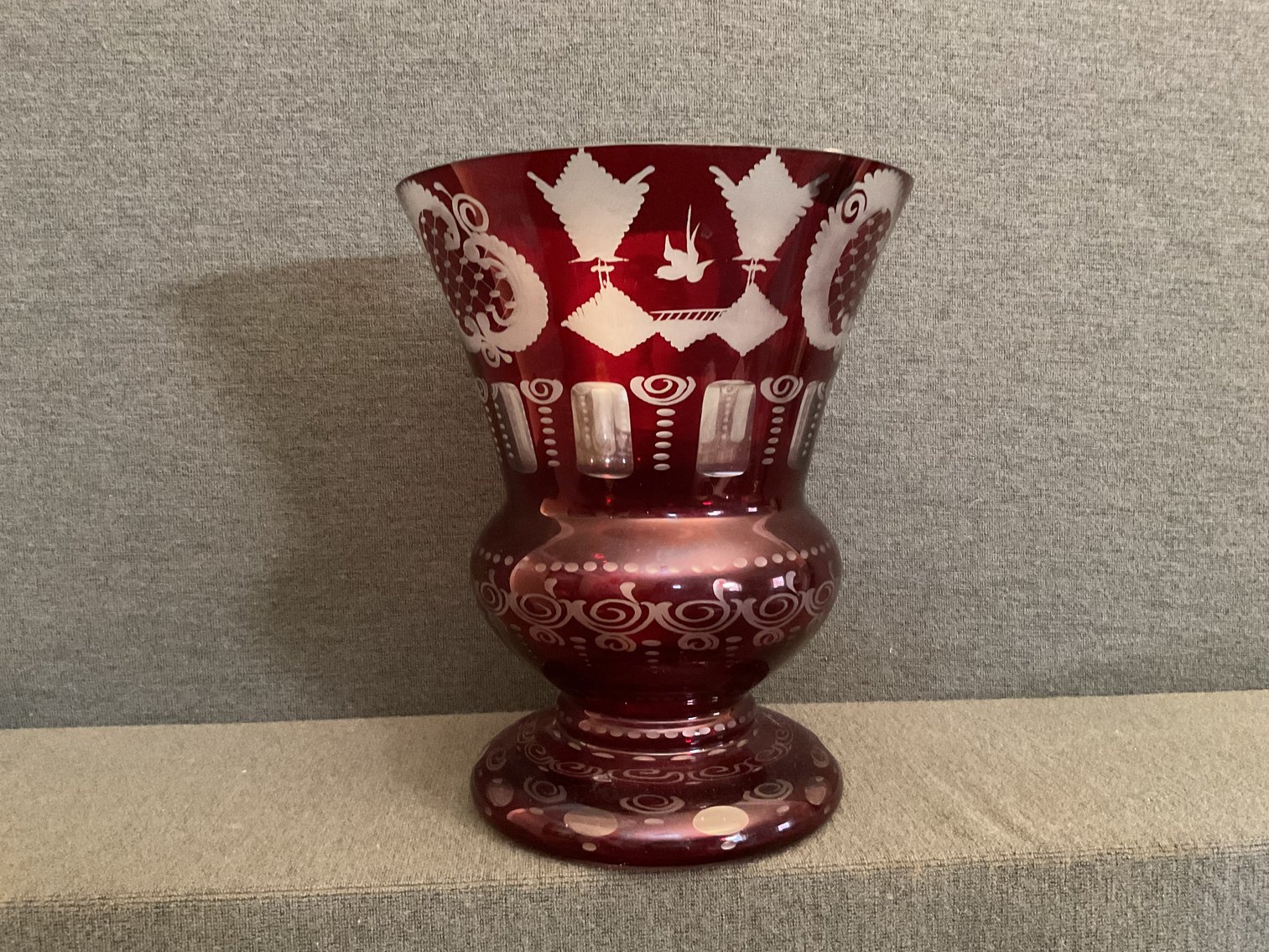 Image for Bohemian Cut to Clear Vase