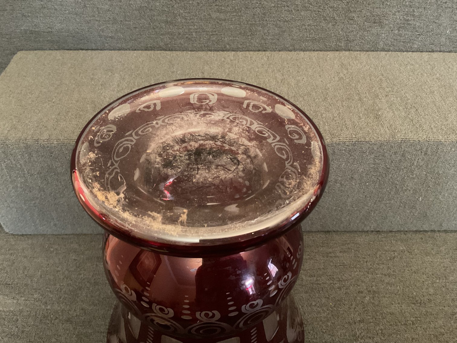 Image for Bohemian Cut to Clear Vase