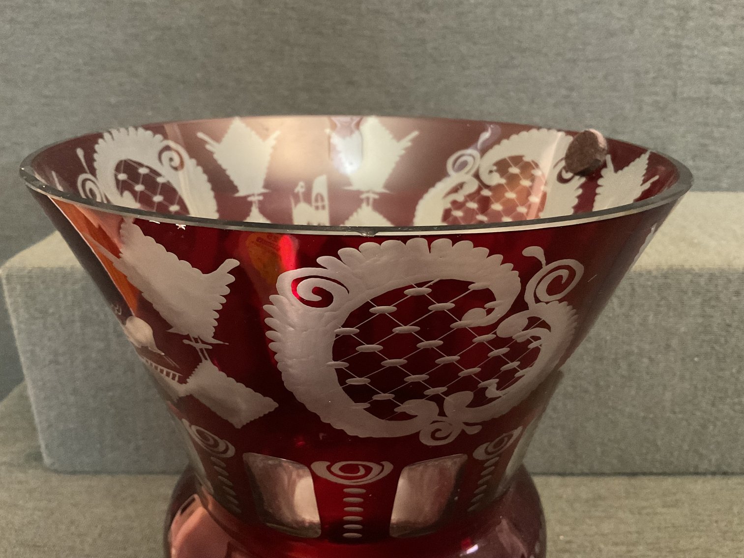 Image for Bohemian Cut to Clear Vase