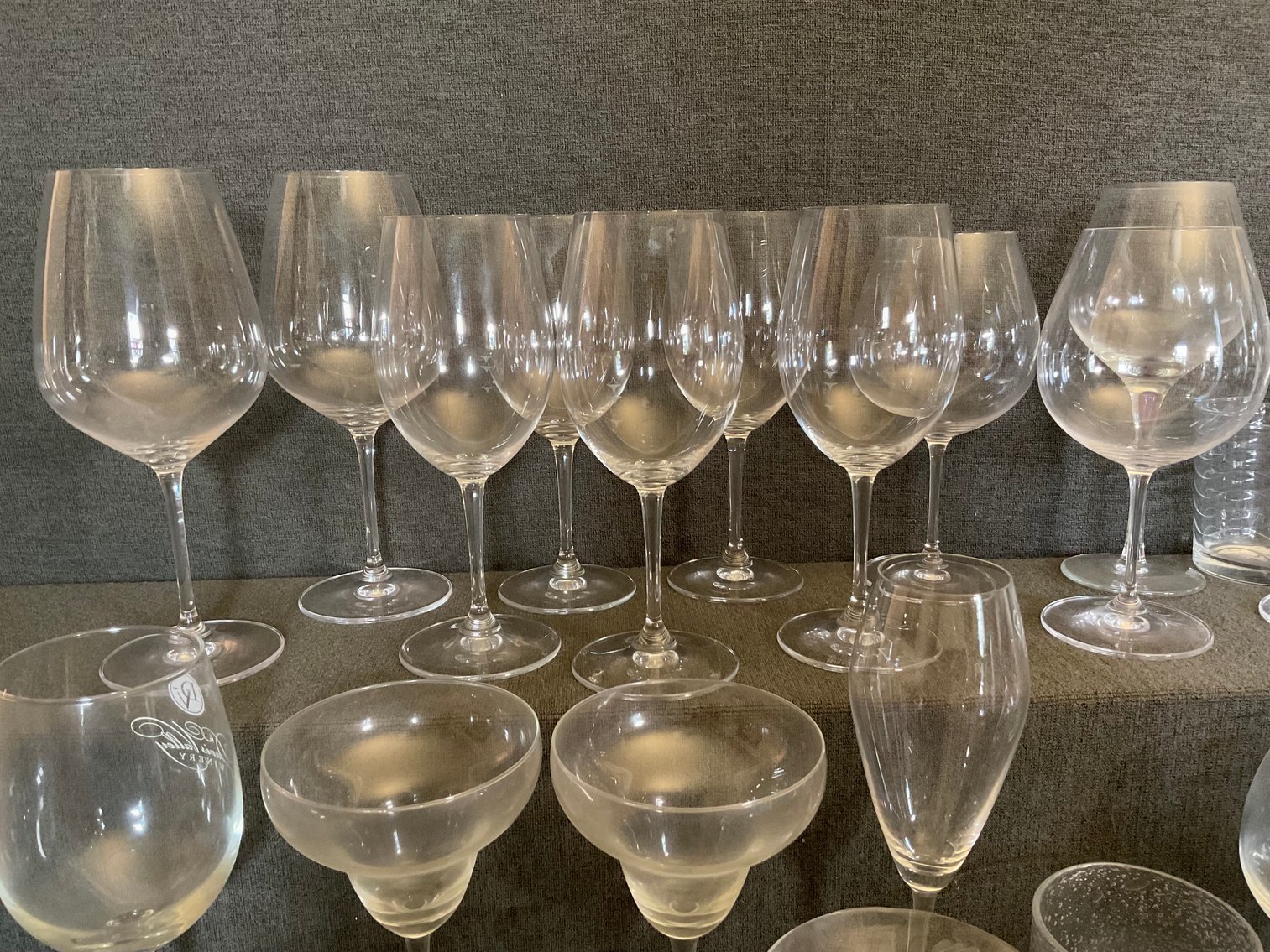 Image for Large Collection of Mixed Wine Glasses