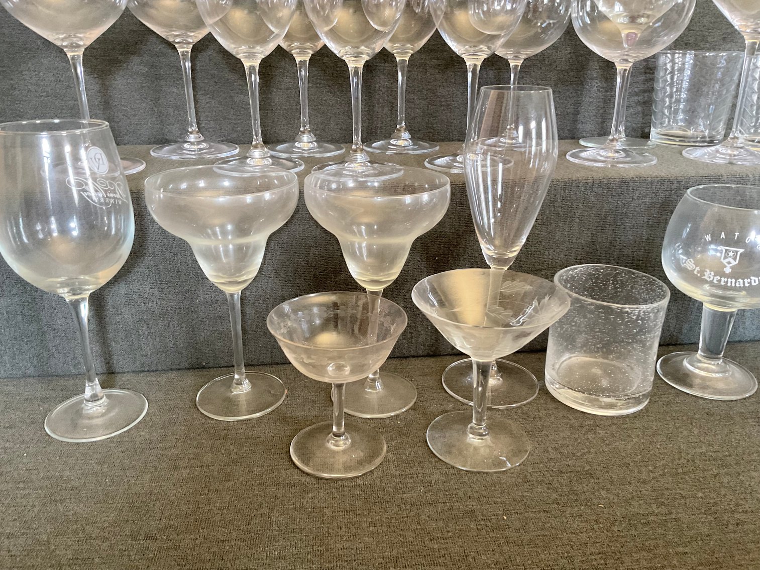 Image for Large Collection of Mixed Wine Glasses