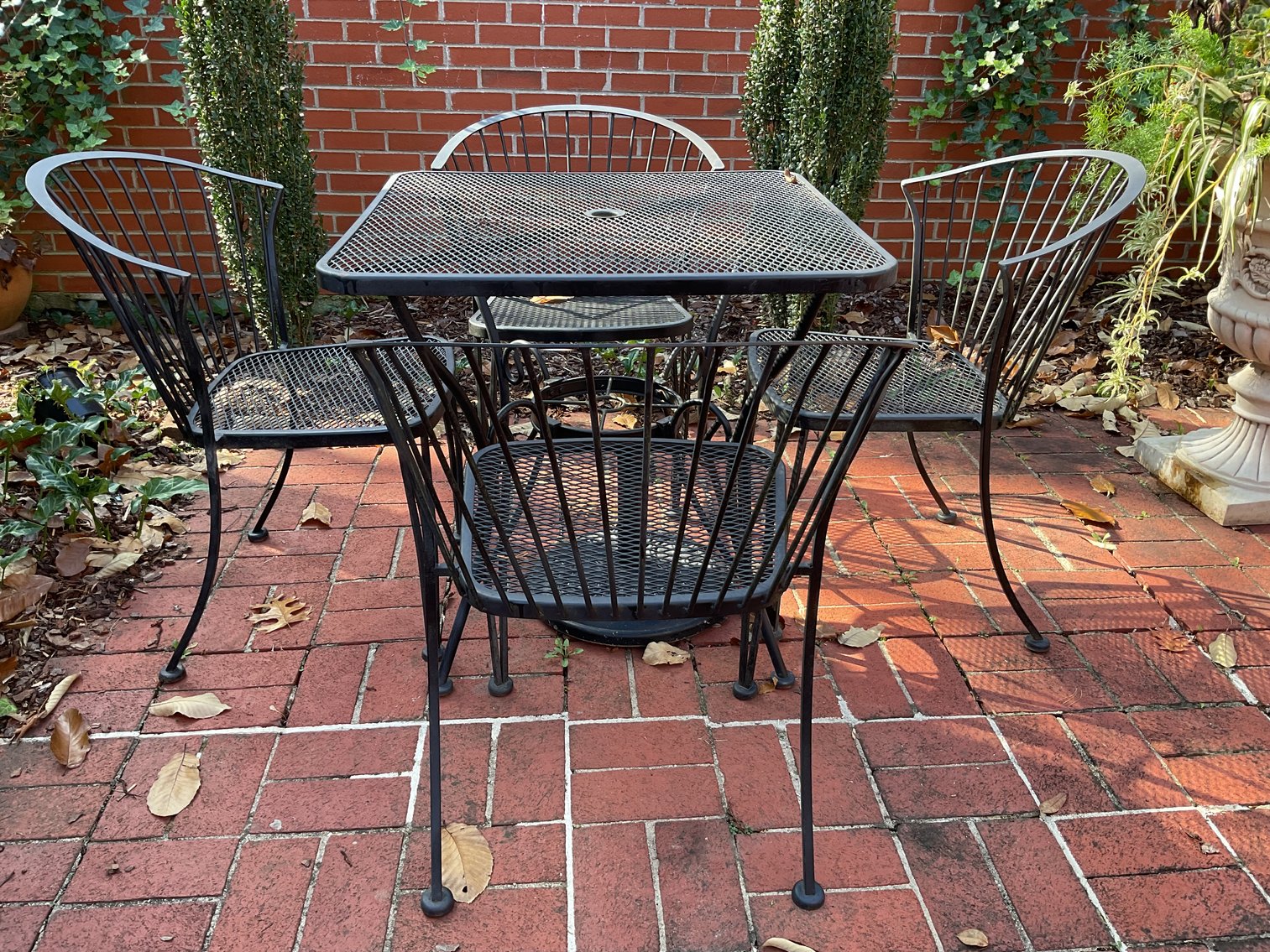 Image for Wrought Iron Table and 4 chairs