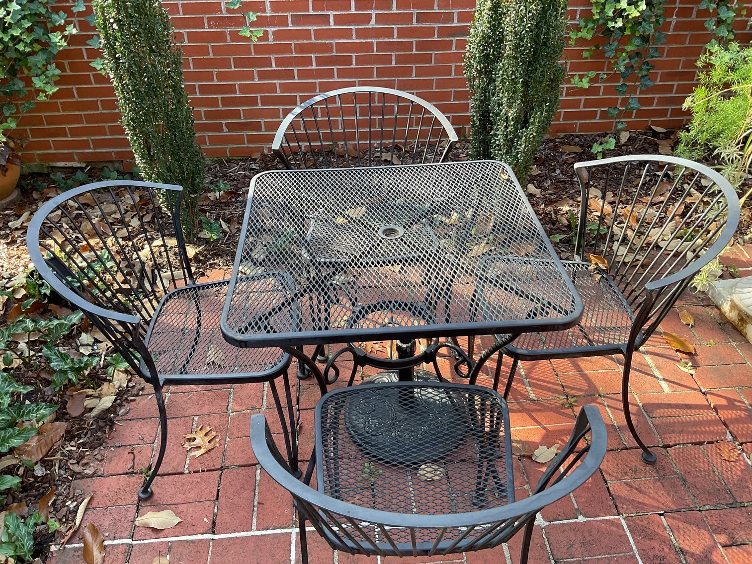 Image for Wrought Iron Table and 4 chairs