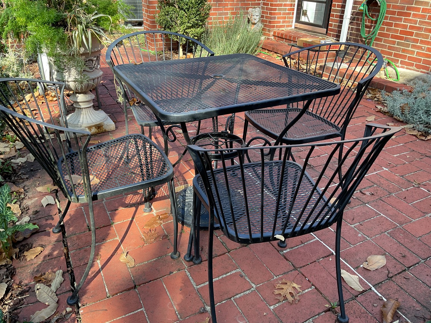 Image for Wrought Iron Table and 4 chairs