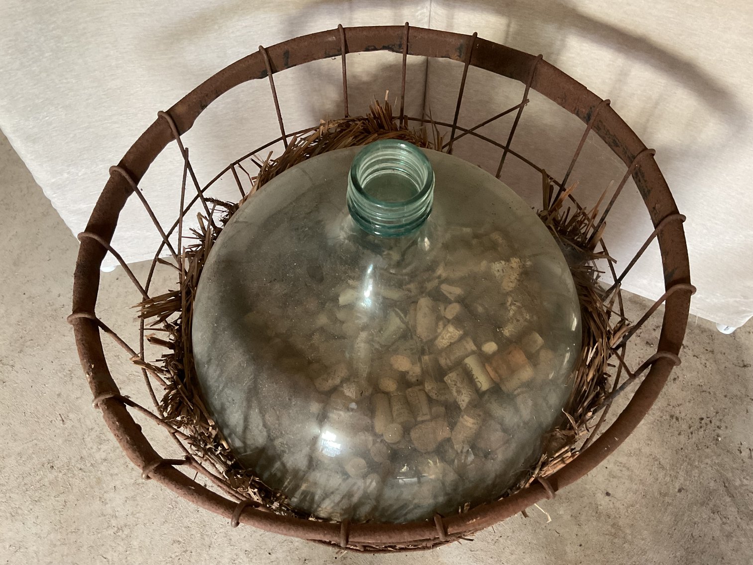 Image for Wine Jug in Basket