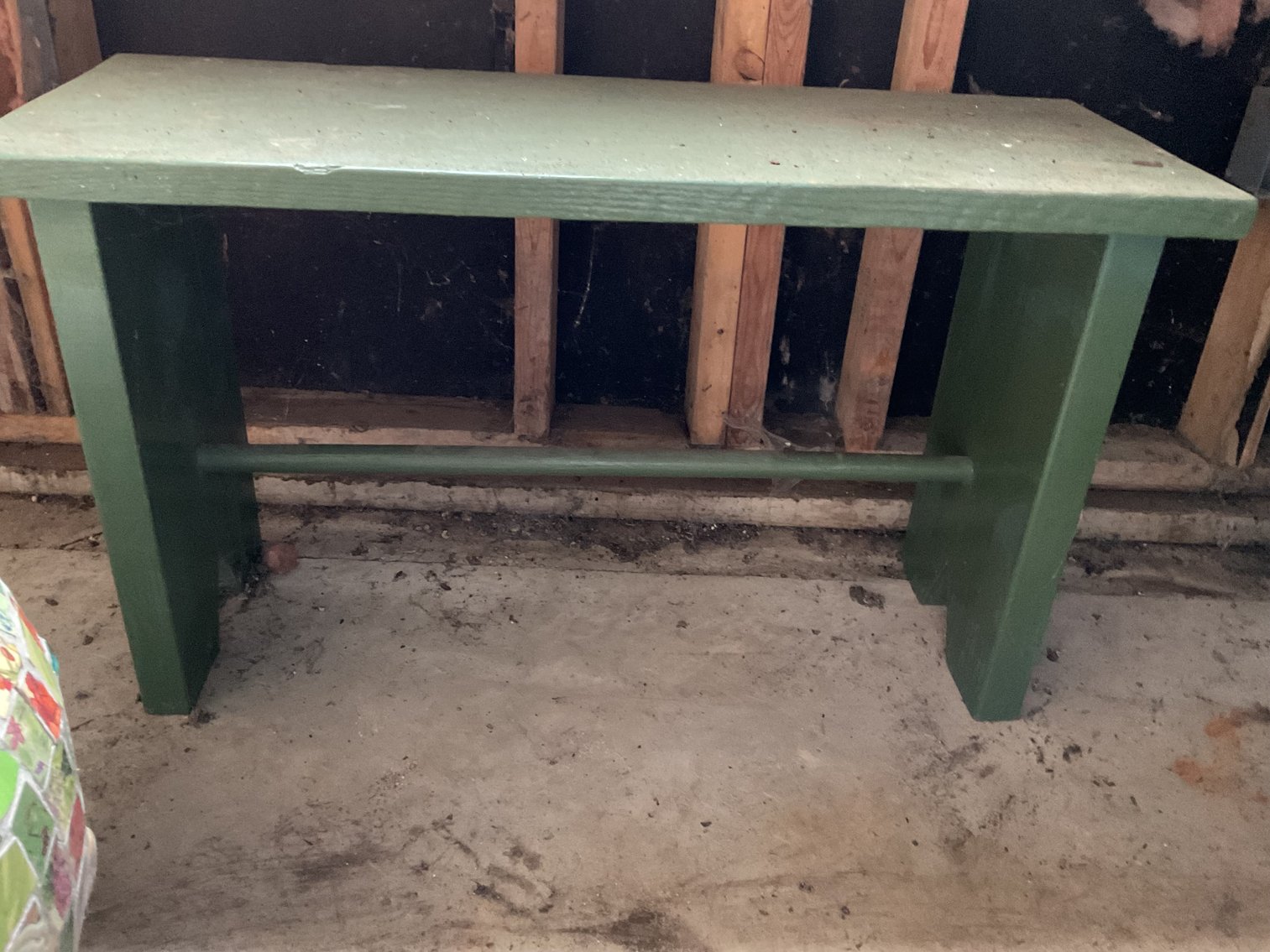 Image for Oak Bench and Folding Stool