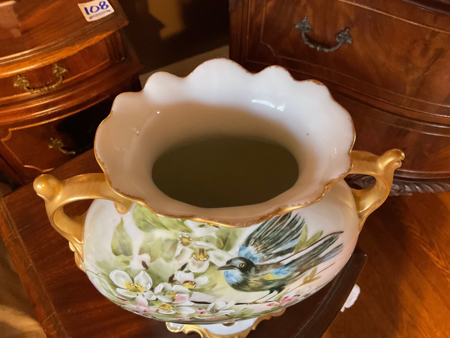 Image for Limoges Hand Painted Vase