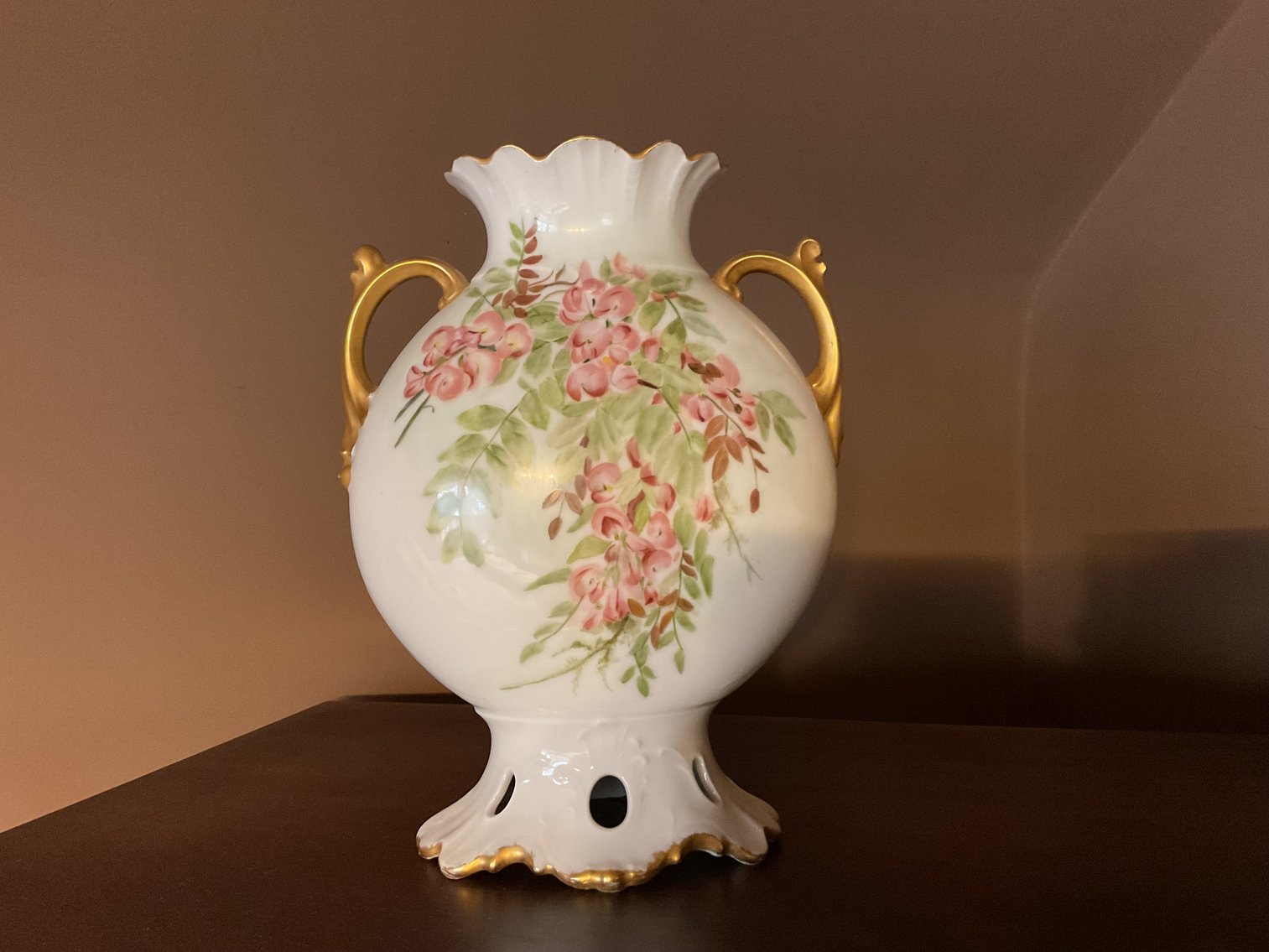 Image for Limoges Hand Painted Vase