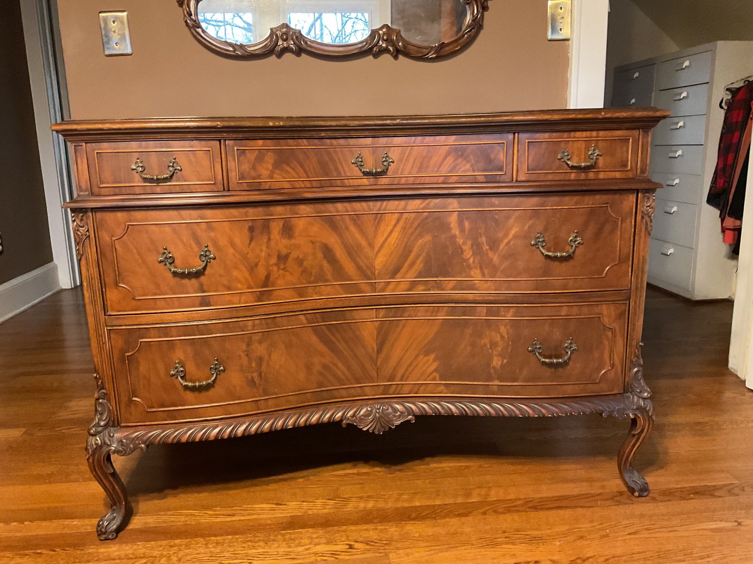 Image for Antique French Dresser w/ Mirror