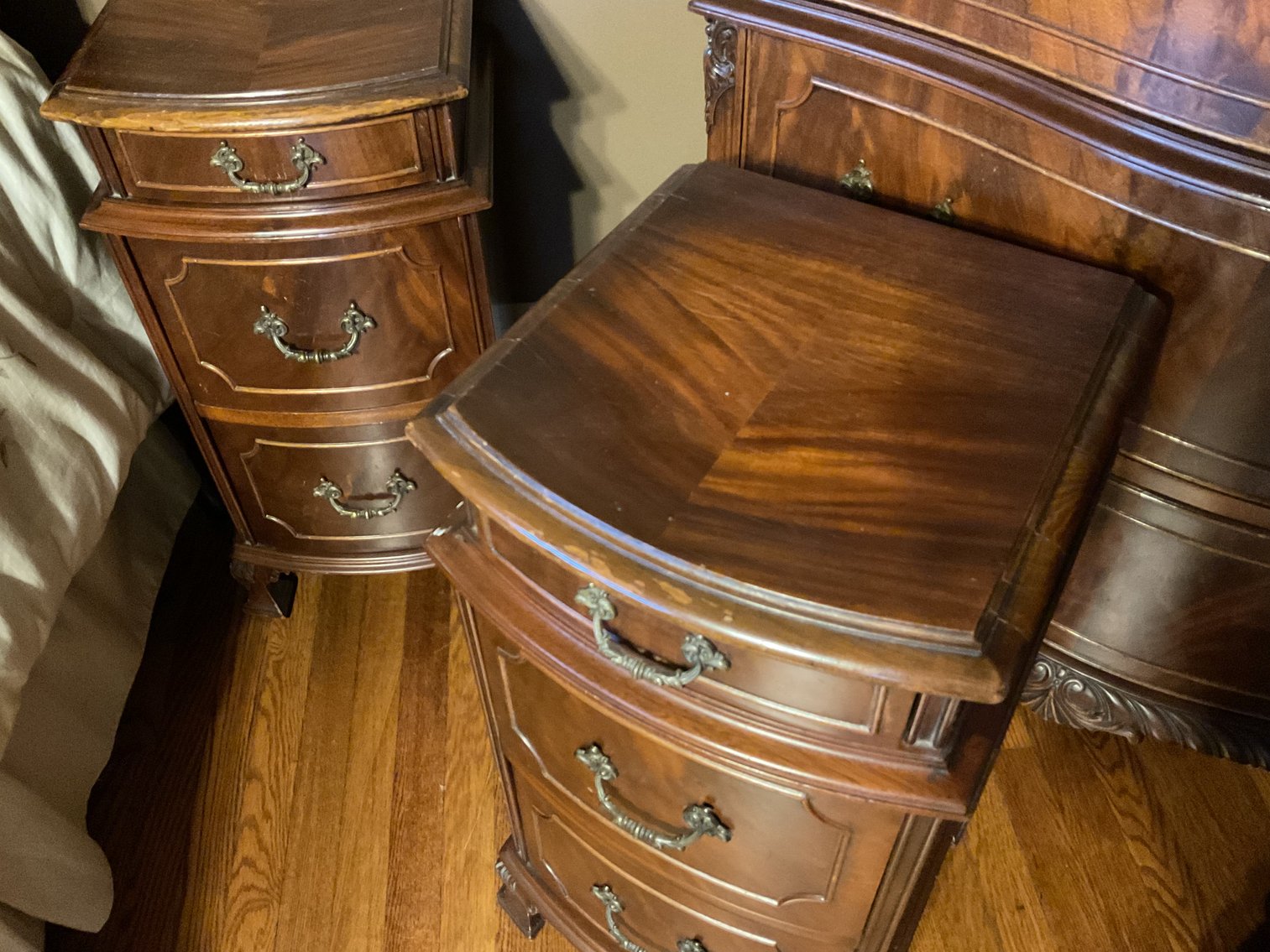 Image for Antique French Bedside Standa