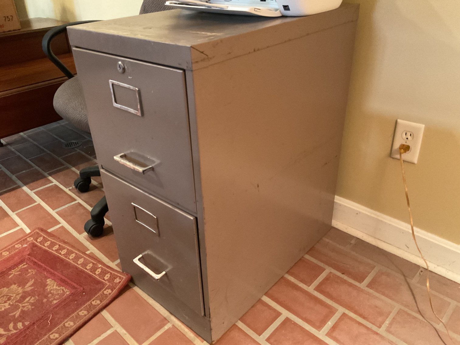 Image for Desk Chair, File Cabinet,  and Dell Printer