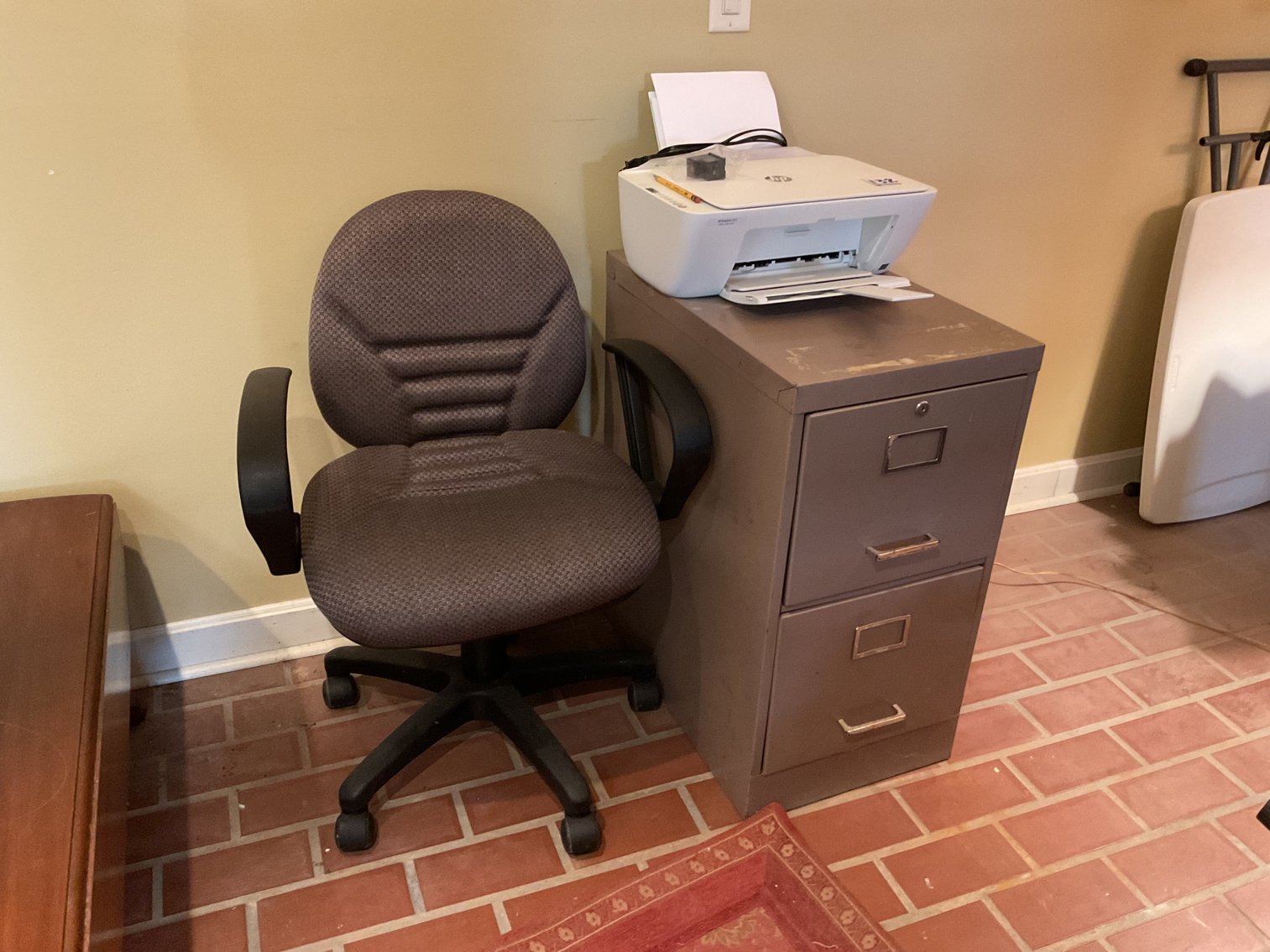 Image for Desk Chair, File Cabinet,  and Dell Printer