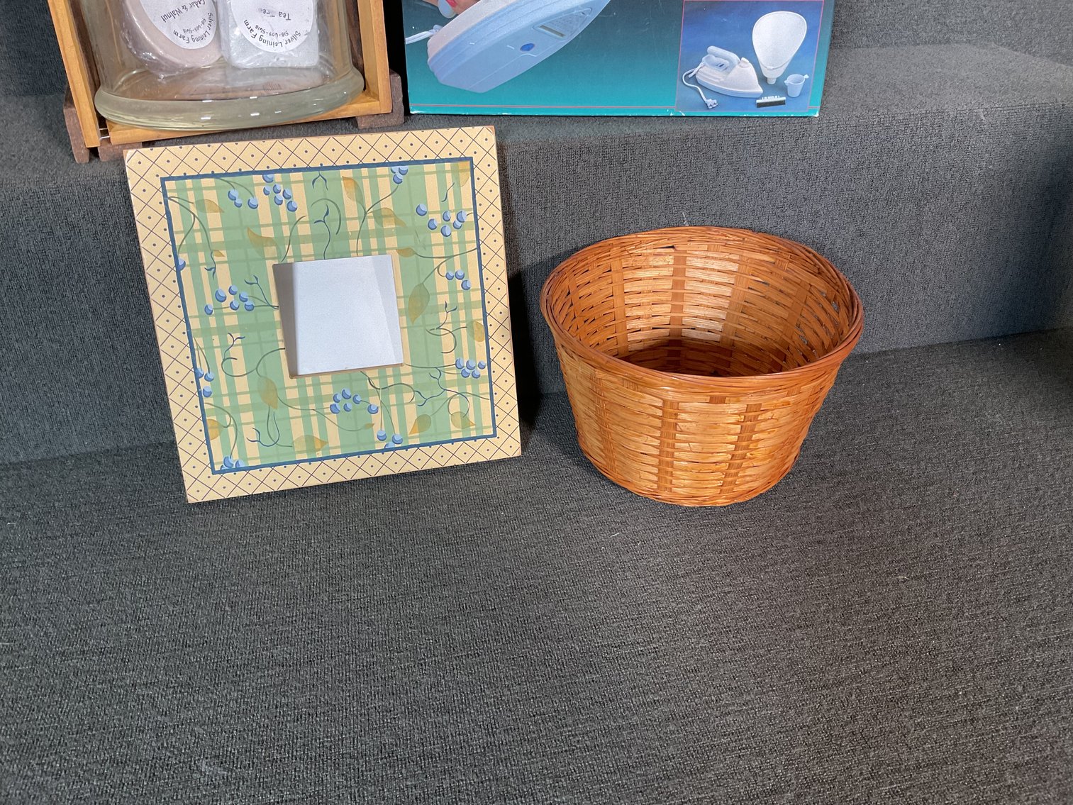 Image for Clothing Steamer, Over Bed table, Baskets and more