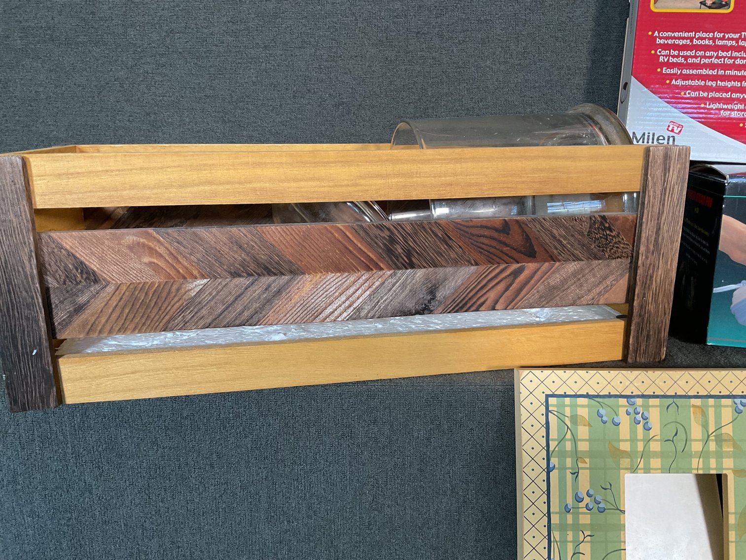 Image for Clothing Steamer, Over Bed table, Baskets and more