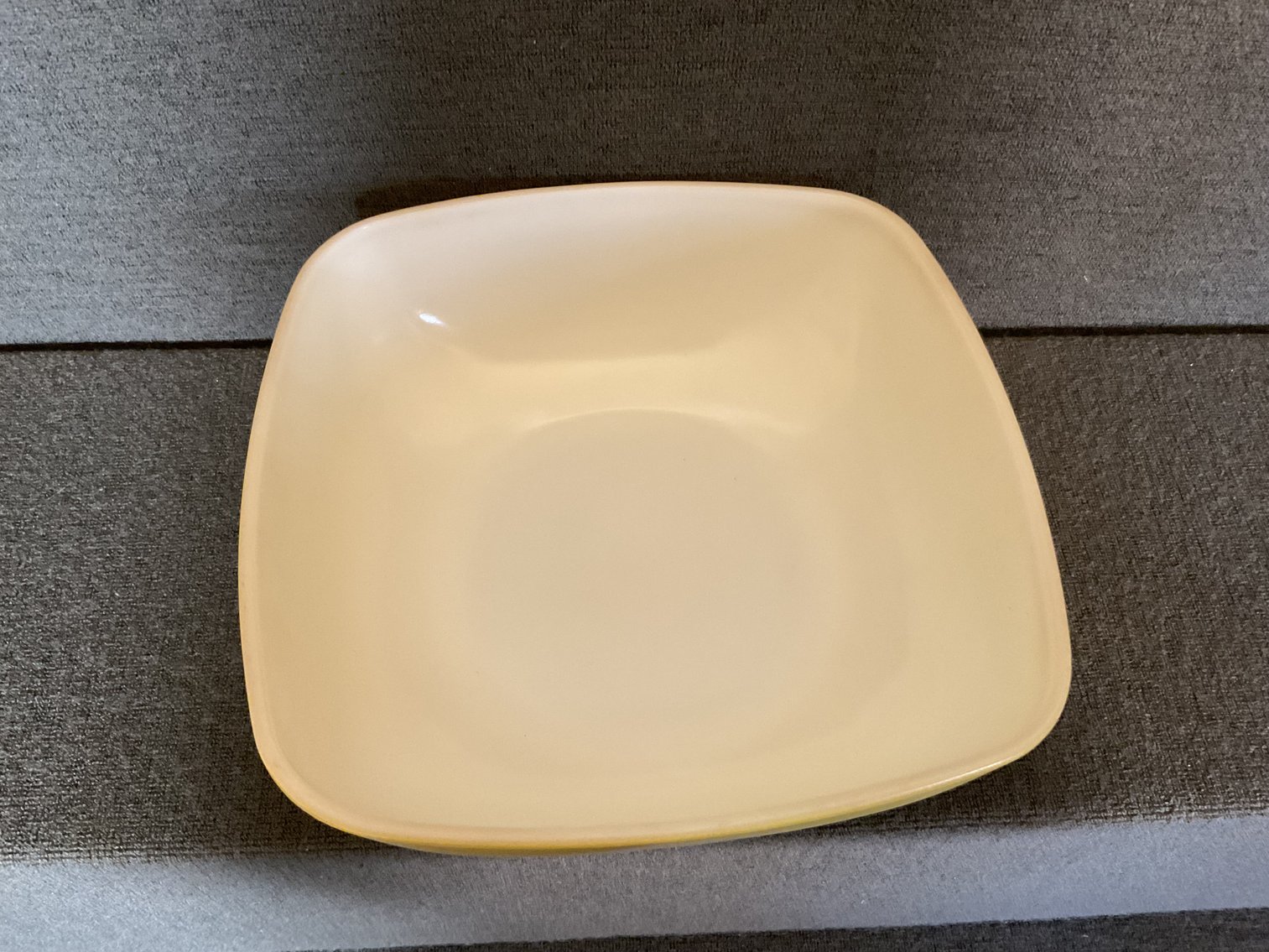 Image for Vintage Pyrex Yellow Square Bowl